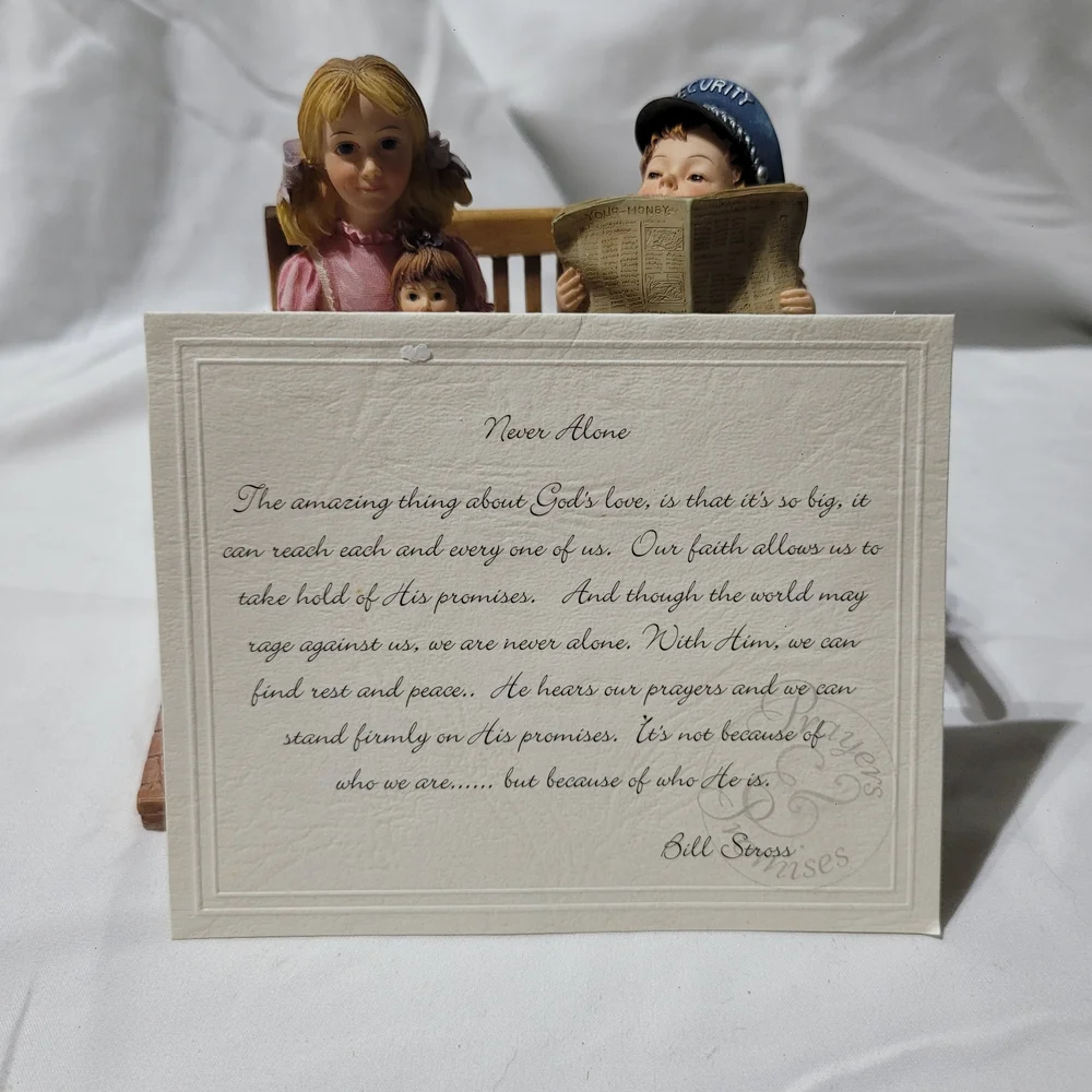 Retired Demdaco Prayers & Promises "Never Alone" Figurine - Picture 6 of 6